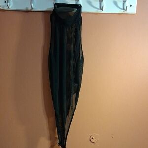 Elegant Black Sheer Skirt